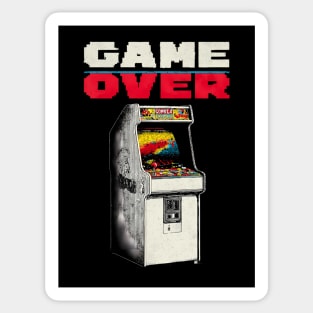 Game Over - Retro Arcade Cabinet Classic Gaming Sticker